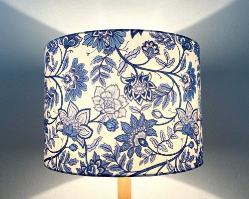 gray blue lamp shade