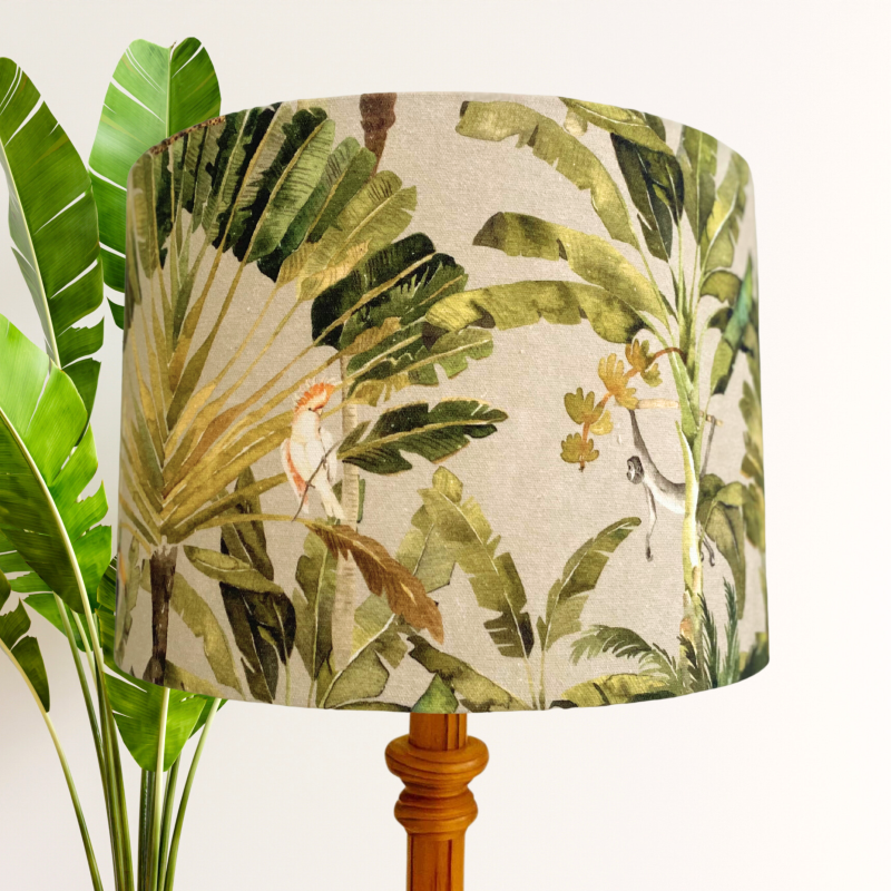 Palm leaf shop lamp shade